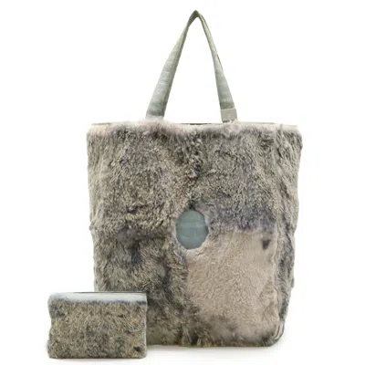Pre-owned Chanel Lapin Suede Pouch Tote Bag () In Multi