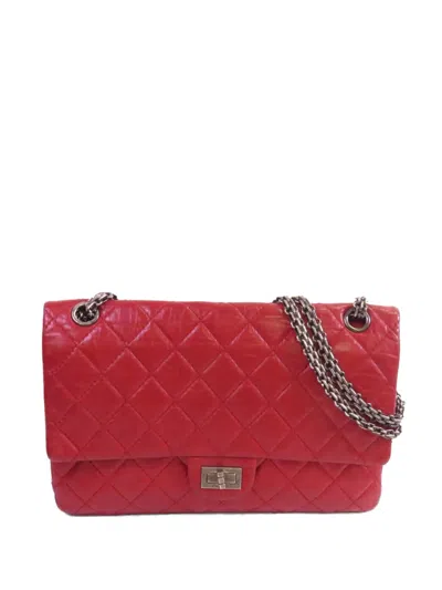 Pre-owned Chanel Large 2.55 Shoulder Bag In Red