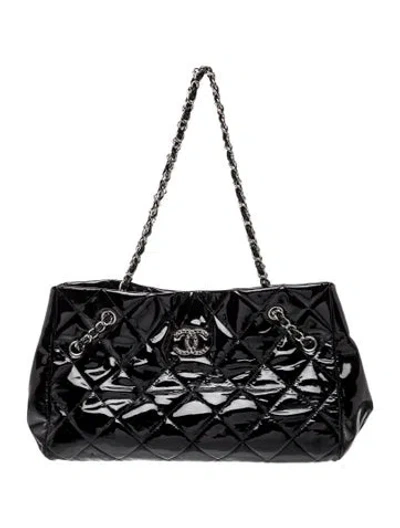 Pre-owned Chanel Large Brilliant Cells Tote In Black