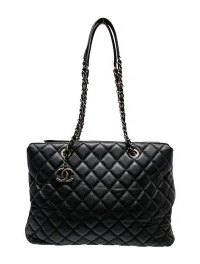 Pre-owned Chanel Large City Shopping Tote In Black