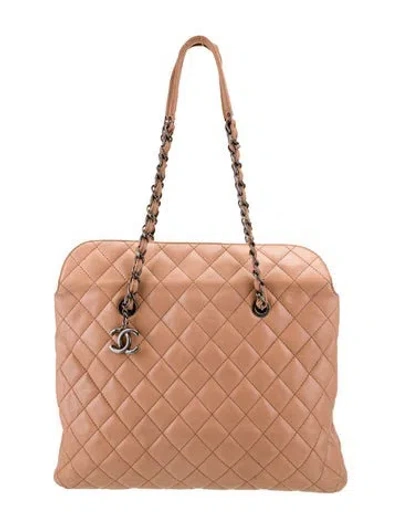 Pre-owned Chanel Large City Shopping Tote In Neutral