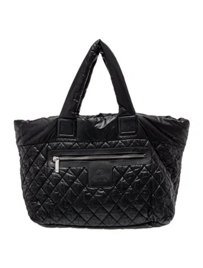 Pre-owned Chanel Large Coco Cocoon Tote In Black