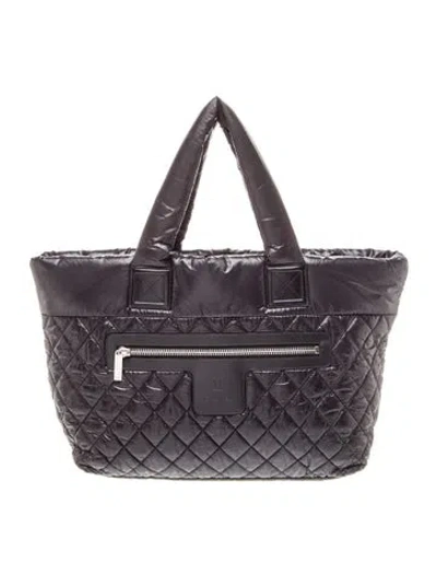 Pre-owned Chanel Large Coco Cocoon Tote In Black