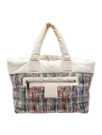 Pre-owned Chanel Large Coco Cocoon Tote In Neutral