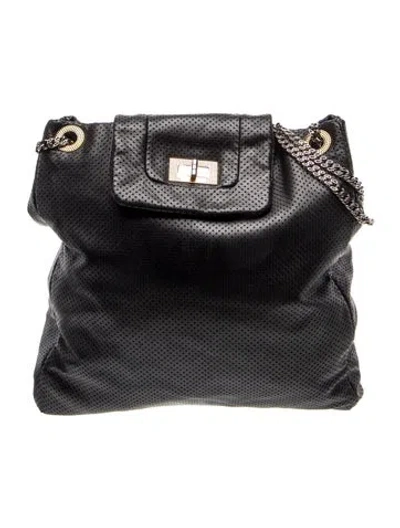 Pre-owned Chanel Large Drill Tote In Black
