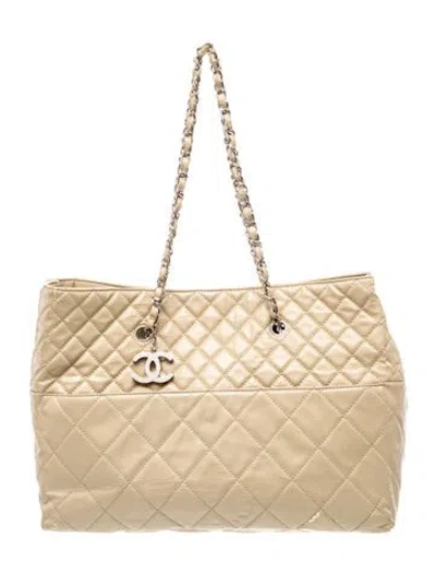 Pre-owned Chanel Large In The Business Tote In Neutrals