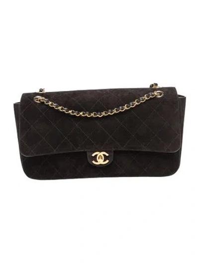 Pre-owned Chanel Large Souplissimo Maxi Flap Bag In Brown