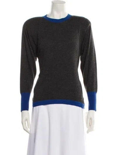 Pre-owned Chanel Late 1980's - Early 1990's Cashmere Sweater In Gray
