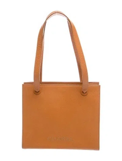 Pre-owned Chanel Lax Tote In Brown