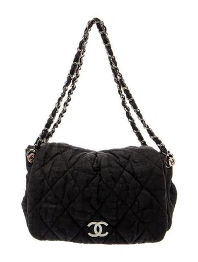 Pre-owned Chanel Le Marais Accordion Flap Bag In Black