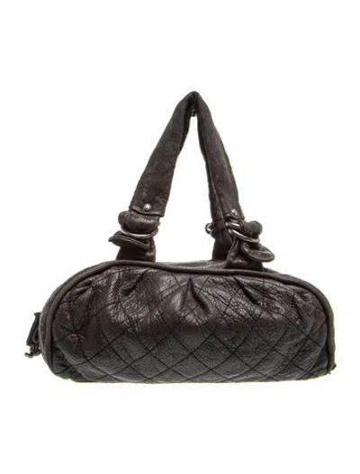 Pre-owned Chanel Le Marais Bowler Bag In Black
