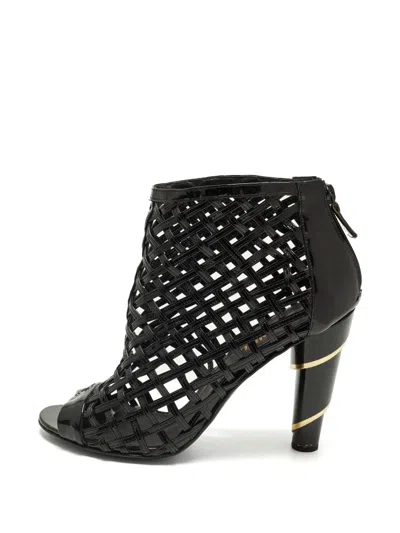 Pre-owned Chanel Leather Ankle Boots In Black