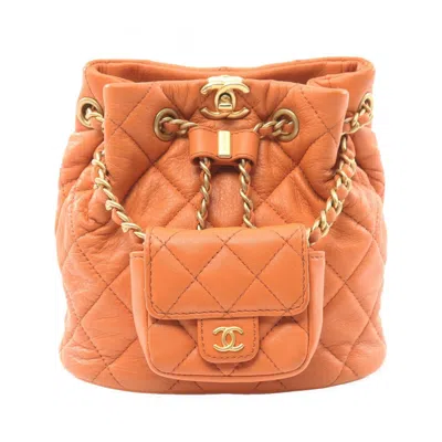 Pre-owned Chanel Leather Backpack () In Brown