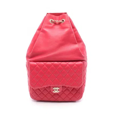 Pre-owned Chanel Leather Backpack () In Multi
