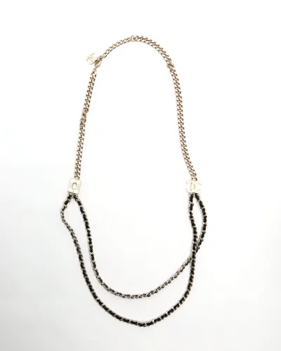 Pre-owned Chanel Leather Chain Belt In Multi