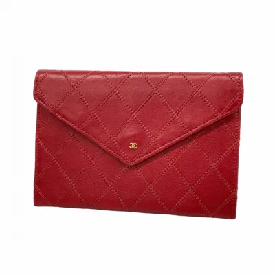 Pre-owned Chanel Leather Coin Purse/coin Case () In Blue