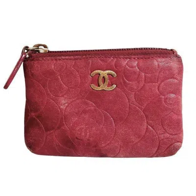 Pre-owned Chanel Leather Coin Purse/coin Case () In Pink