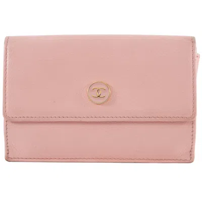 Pre-owned Chanel Leather Coin Purse/coin Case () In Pink