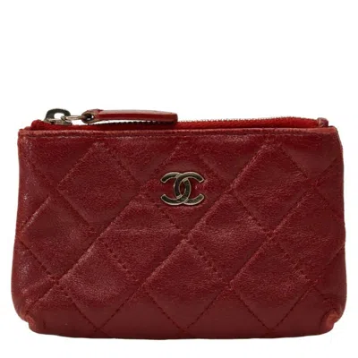 Pre-owned Chanel Leather Coin Purse/coin Case () In Pink