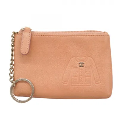 Pre-owned Chanel Leather Coin Purse/coin Case () In Pink