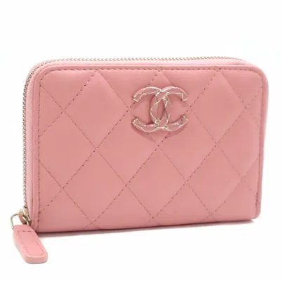 Pre-owned Chanel Leather Coin Purse/coin Case () In Pink