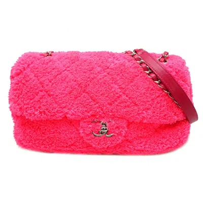 Pre-owned Chanel Leather Fabric Shoulder Bag () In Pink
