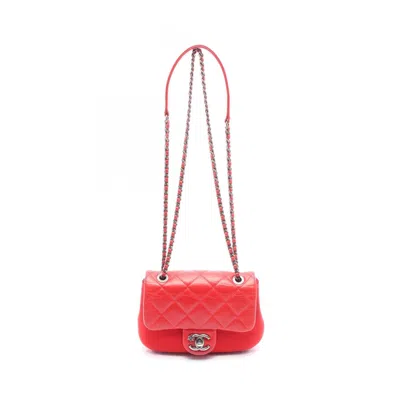 Pre-owned Chanel Leather Felt Shoulder Bag () In Multi