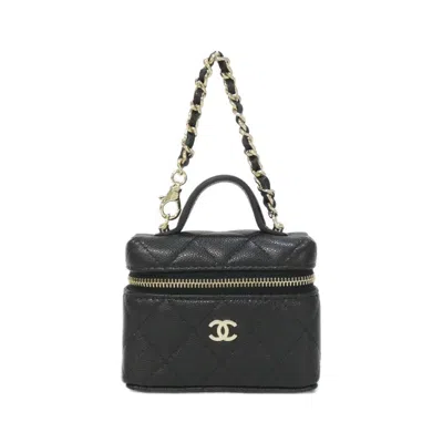 Pre-owned Chanel Leather Handbag Charm () In Black