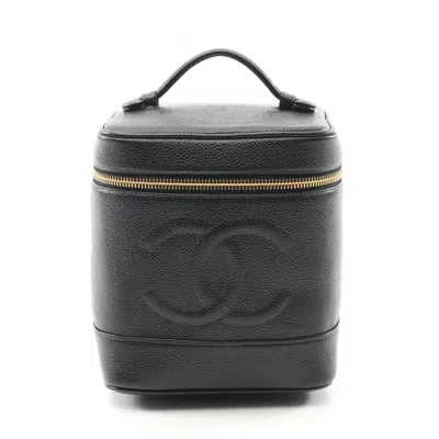 Pre-owned Chanel Leather Handbag () In Black