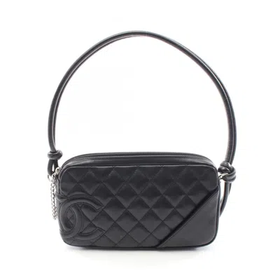 Pre-owned Chanel Leather Handbag () In Black