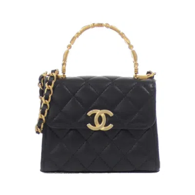 Pre-owned Chanel Leather Handbag () In Black