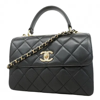 Pre-owned Chanel Leather Handbag () In Black