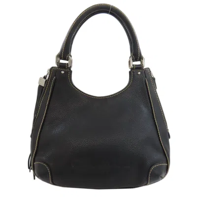 Pre-owned Chanel Leather Handbag () In Black