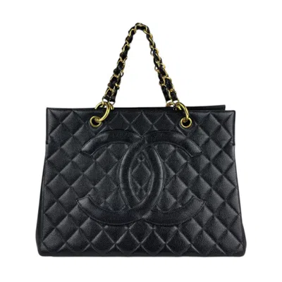 Pre-owned Chanel Leather Handbag () In Black