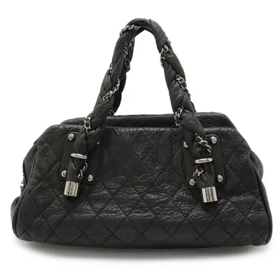 Pre-owned Chanel Leather Handbag () In Black