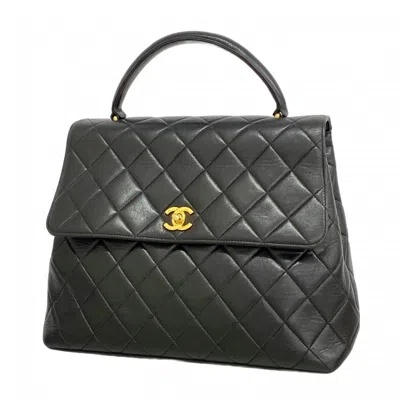 Pre-owned Chanel Leather Handbag () In Black