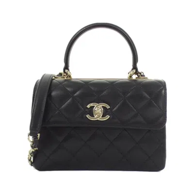 Pre-owned Chanel Leather Handbag () In Black