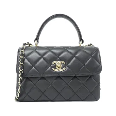 Pre-owned Chanel Leather Handbag () In Black