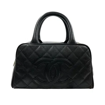 Pre-owned Chanel Leather Handbag () In Black