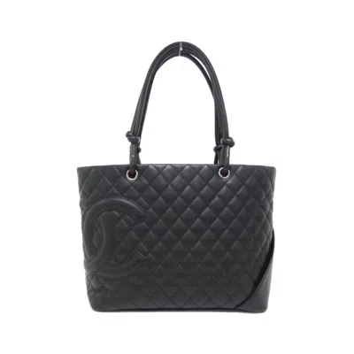 Pre-owned Chanel Leather Handbag () In Black