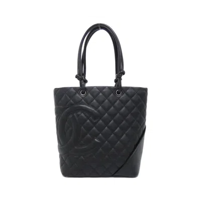 Pre-owned Chanel Leather Handbag () In Black