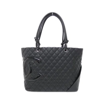 Pre-owned Chanel Leather Handbag () In Black
