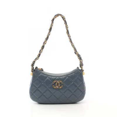 Pre-owned Chanel Leather Handbag () In Blue