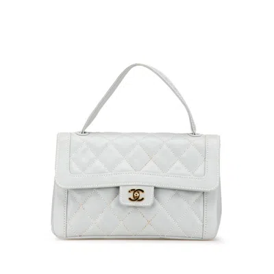 Pre-owned Chanel Leather Handbag () In Blue