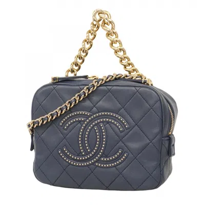 Pre-owned Chanel Leather Handbag () In Blue