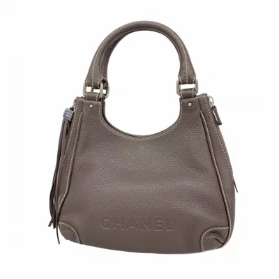Pre-owned Chanel Leather Handbag () In Brown