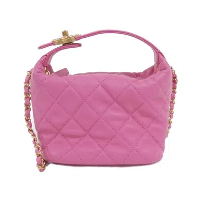Pre-owned Chanel Leather Handbag () In Pink