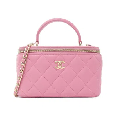 Pre-owned Chanel Leather Handbag () In Pink