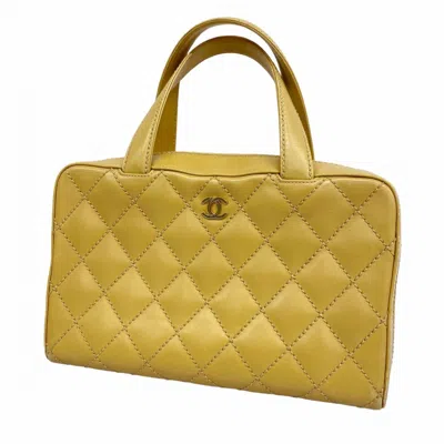 Pre-owned Chanel Leather Handbag () In Sand