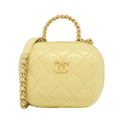 Pre-owned Chanel Leather Handbag () In Sand